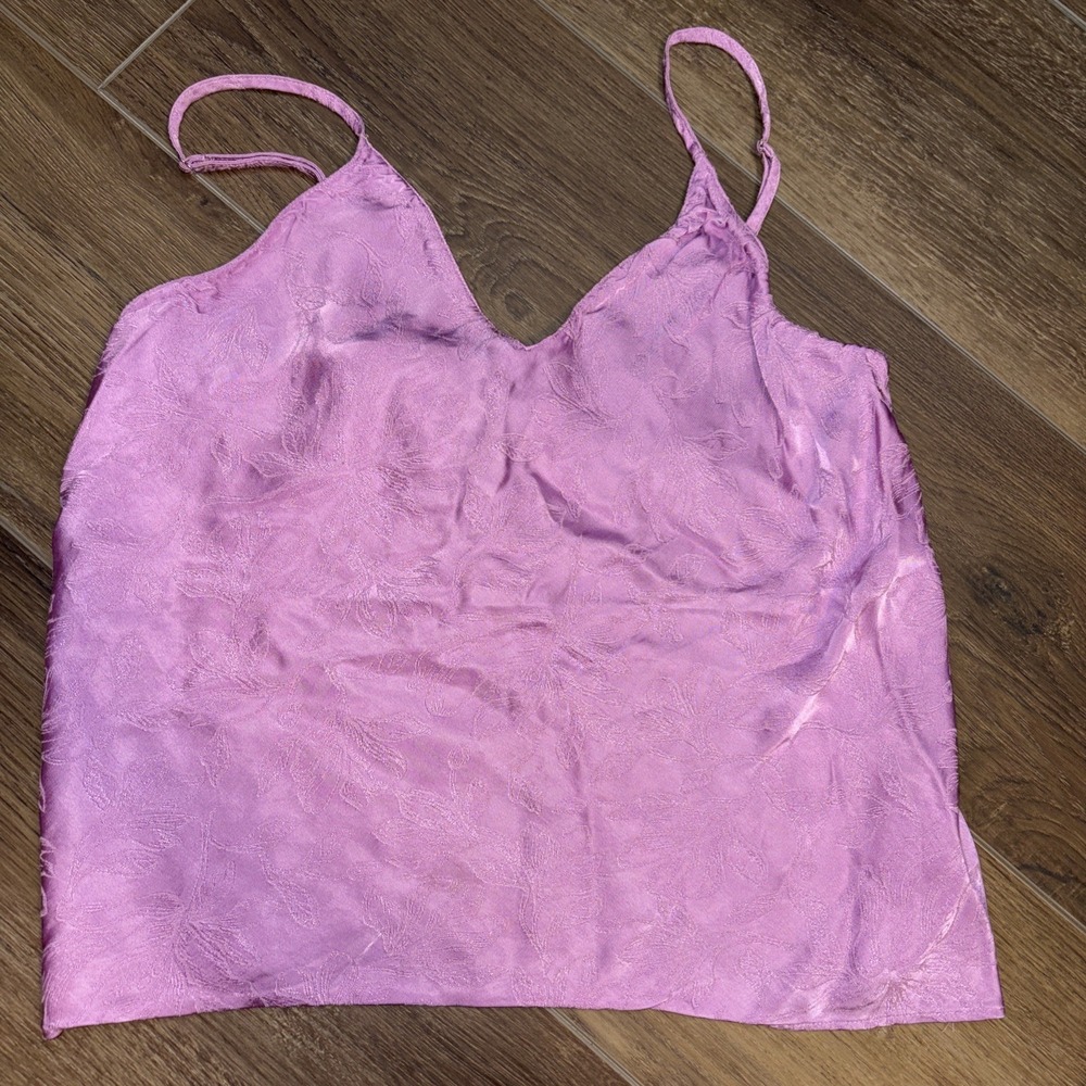 Victoria's Secret Lilac‎ Satin Open Back Camisole Top Y2K Fairycore Coquette
